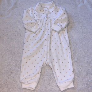 carters fuzzy zip up footie sleeper 6 months baby girl
